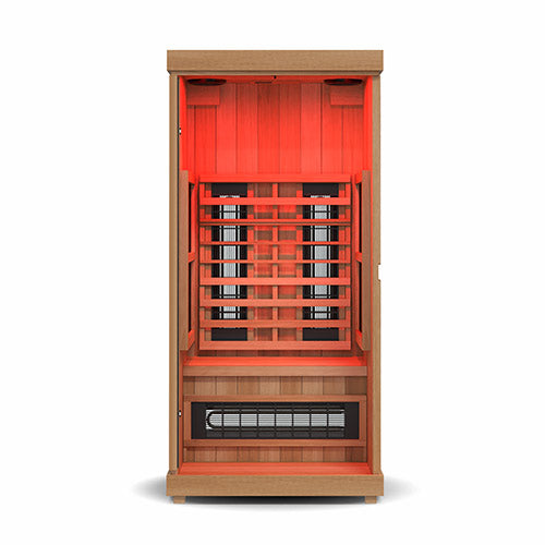 1-Person Home Infrared Sauna, 38”W x 38”D x 78”H