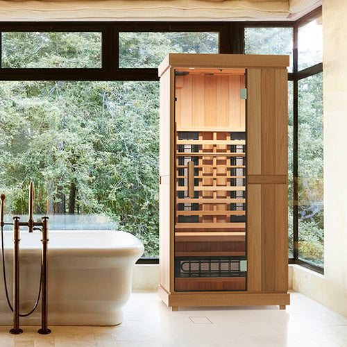 1-Person Home Infrared Sauna, 38”W x 38”D x 78”H